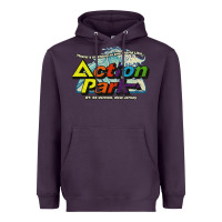 Plum Funny Action Park New Jersey 1978 Vintage Heavyweight Hoodie - longCreatives