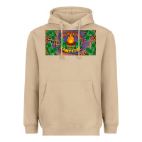 Mushroom life is better around the campfire license plate Heavyweight Hoodie - BarkalooDesign
