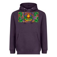 Plum life is better around the campfire license plate Heavyweight Hoodie - BarkalooDesign