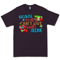 Plum because teachers cant live on apples alone Premium Tee - NancyCooperArtShop