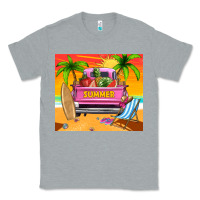 Heather Grey summer truck Classic Tee - TumblerDesignByShophia