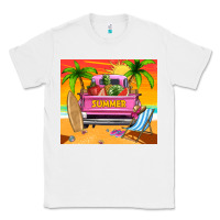 White summer truck Classic Tee - TumblerDesignByShophia