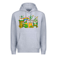 Heather Grey st patricks day coffee Premium Hoodie - Jasminsmagicworld