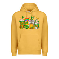 Mustard st patricks day coffee Premium Hoodie - Jasminsmagicworld