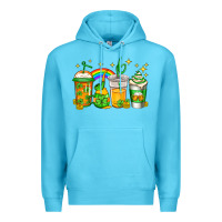 Ocean Blue st patricks day coffee Premium Hoodie - Jasminsmagicworld