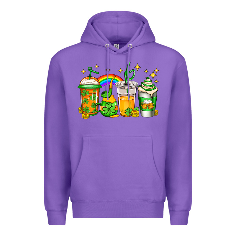 St Patricks Day Coffee Premium Hoodie by Jasminsmagicworld | Teevron