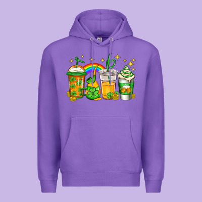 St Patricks Day Coffee Premium Hoodie Designed By Jasminsmagicworld
