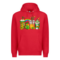 Red st patricks day coffee Premium Hoodie - Jasminsmagicworld