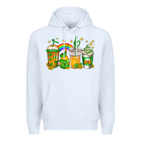 White st patricks day coffee Premium Hoodie - Jasminsmagicworld
