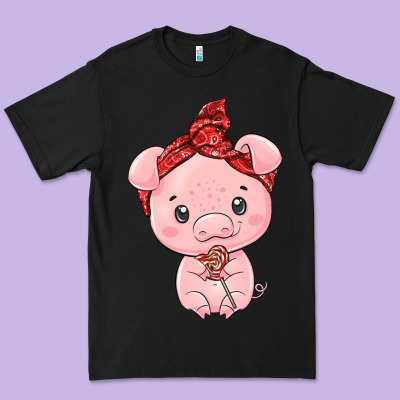 Cute Pig Premium Tee Designed By Texasbilliewilder