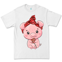 White cute pig Premium Tee - texasbilliewilder
