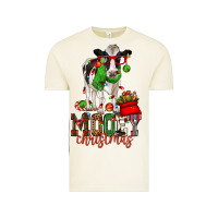 Vintage Arctic mooey christmas holstein cow Vintage Tee - CowGirlArtShop