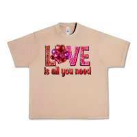 Burro Love is all you need Valentine's Day Urban Heavy Tee - HowdyJamesFarm