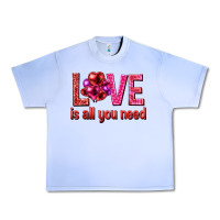 Grape Ice Love is all you need Valentine's Day Urban Heavy Tee - HowdyJamesFarm