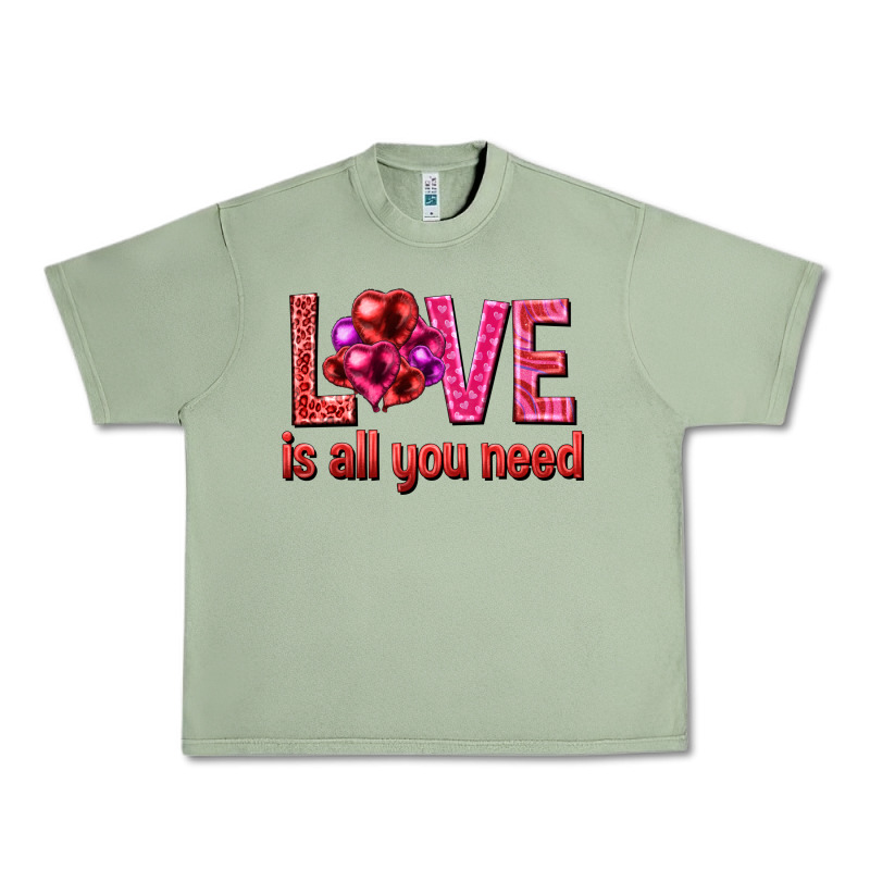 Love Is All You Need Valentine's Day Urban Heavy Tee by HowdyJamesFarm | Teevron