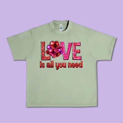Love Is All You Need Valentine's Day Urban Heavy Tee Designed By Howdyjamesfarm