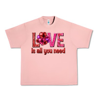 Salmon Love is all you need Valentine's Day Urban Heavy Tee - HowdyJamesFarm