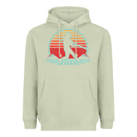 Matcha Softball Retro Vintage 80s Style Player Gift Heavyweight Hoodie - longCreatives