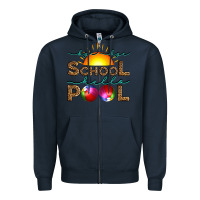 Navy bye bye school hello pool Zipper Hoodie - Artiststas
