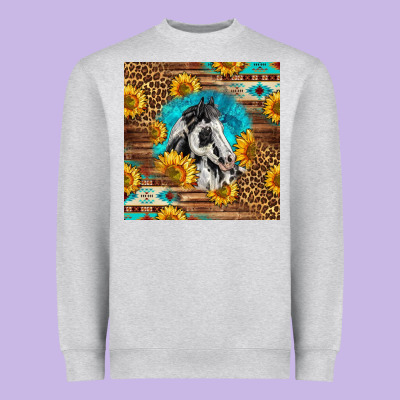 Western Paint Horse Heavyweight Sweatshirt Designed By Lillyallendesigns