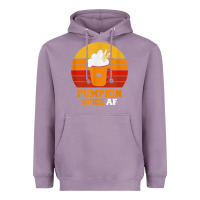 Lavender pumpkin spice af retro vintage background happy halloween Heavyweight Hoodie - longCreatives