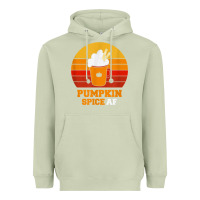 Matcha pumpkin spice af retro vintage background happy halloween Heavyweight Hoodie - longCreatives