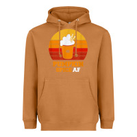 Meerkat pumpkin spice af retro vintage background happy halloween Heavyweight Hoodie - longCreatives