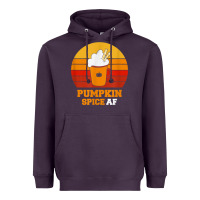 Plum pumpkin spice af retro vintage background happy halloween Heavyweight Hoodie - longCreatives