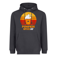 Smoke pumpkin spice af retro vintage background happy halloween Heavyweight Hoodie - longCreatives
