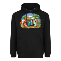 Black camp life beach Heavyweight Hoodie - BarkalooDesign