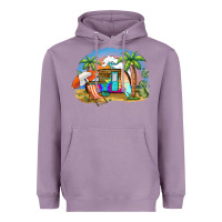 Lavender camp life beach Heavyweight Hoodie - BarkalooDesign