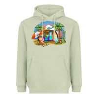 Matcha camp life beach Heavyweight Hoodie - BarkalooDesign