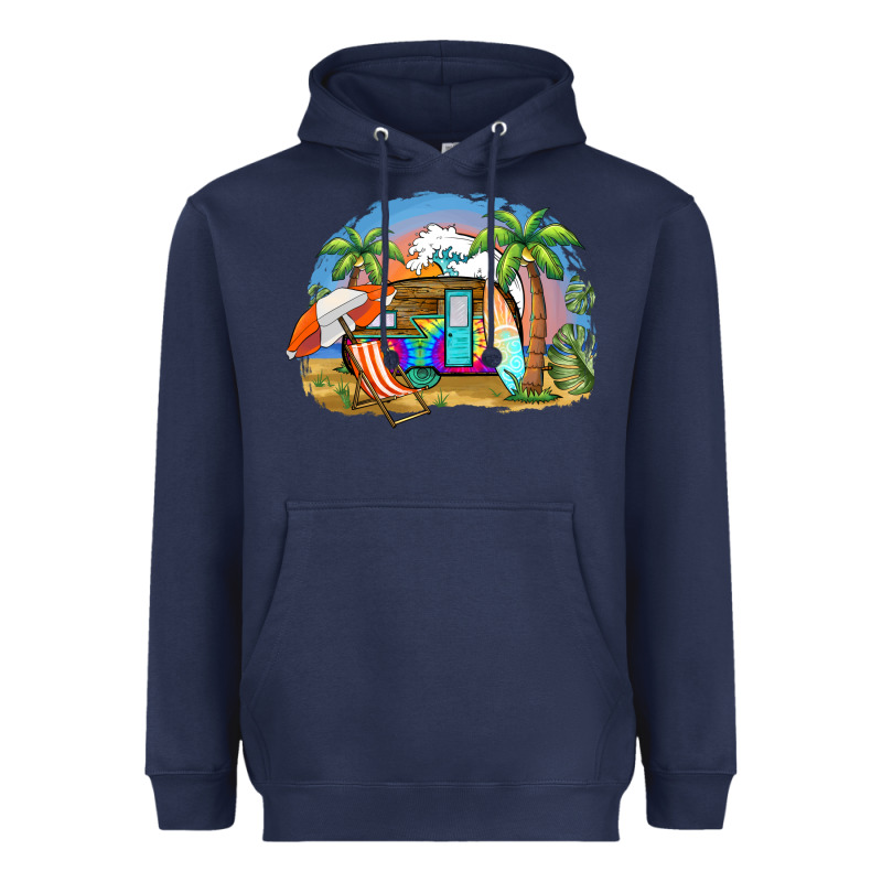 Camp Life Beach Heavyweight Hoodie by BarkalooDesign | Teevron
