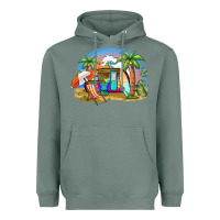 Sage camp life beach Heavyweight Hoodie - BarkalooDesign