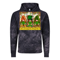 Cloud Black St. Patrick's Day gnomies with leopard tumbler Vintage Hoodie - HowdyJamesFarm