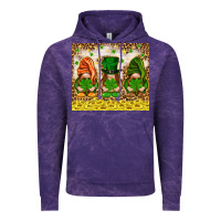 Cloud Purple St. Patrick's Day gnomies with leopard tumbler Vintage Hoodie - HowdyJamesFarm