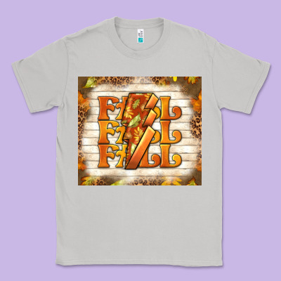 Fall With Lightning Bolt Classic Tee Designed By Tumblerdesignbyshophia