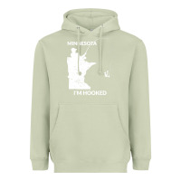 Matcha MN Minnesota Fishing T Gift for Fishermen and Anglers Heavyweight Hoodie - longCreatives