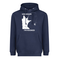Mn Minnesota Fishing T Gift For Fishermen And Anglers Heavyweight Hoodie | Teevron