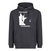 Smoke MN Minnesota Fishing T Gift for Fishermen and Anglers Heavyweight Hoodie - longCreatives