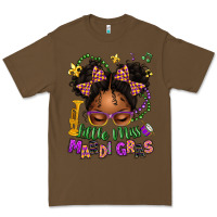 Cacao little miss mardi gras afro messy bun kid Premium Tee - texasbilliewilder