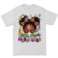 Dove Grey little miss mardi gras afro messy bun kid Premium Tee - texasbilliewilder