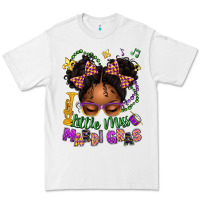White little miss mardi gras afro messy bun kid Premium Tee - texasbilliewilder