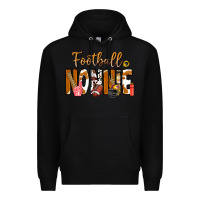 Black football NONNiE Premium Hoodie - CowhideDigitalArt