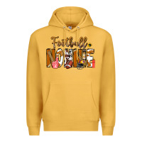 Mustard football NONNiE Premium Hoodie - CowhideDigitalArt
