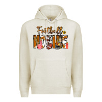 Oatmeal Heather football NONNiE Premium Hoodie - CowhideDigitalArt