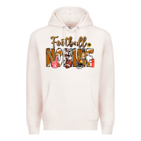 Pale Pink football NONNiE Premium Hoodie - CowhideDigitalArt