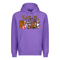 Purple football NONNiE Premium Hoodie - CowhideDigitalArt
