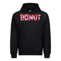 Black donut with donut and hearts Urban Hoodie - AdoDesignShop