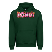Forest Green donut with donut and hearts Urban Hoodie - AdoDesignShop
